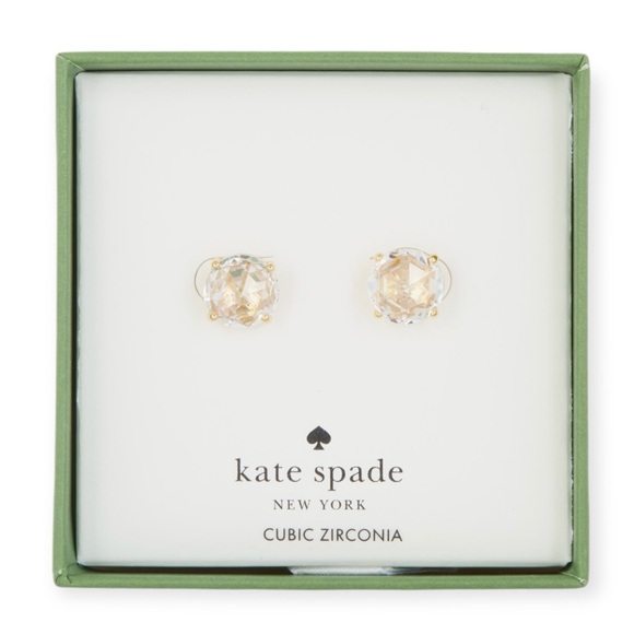 KATE SPADE CZ Earrings Gift Boxed Cubic Zirconia Stud Earrings NWT - Picture 10 of 10